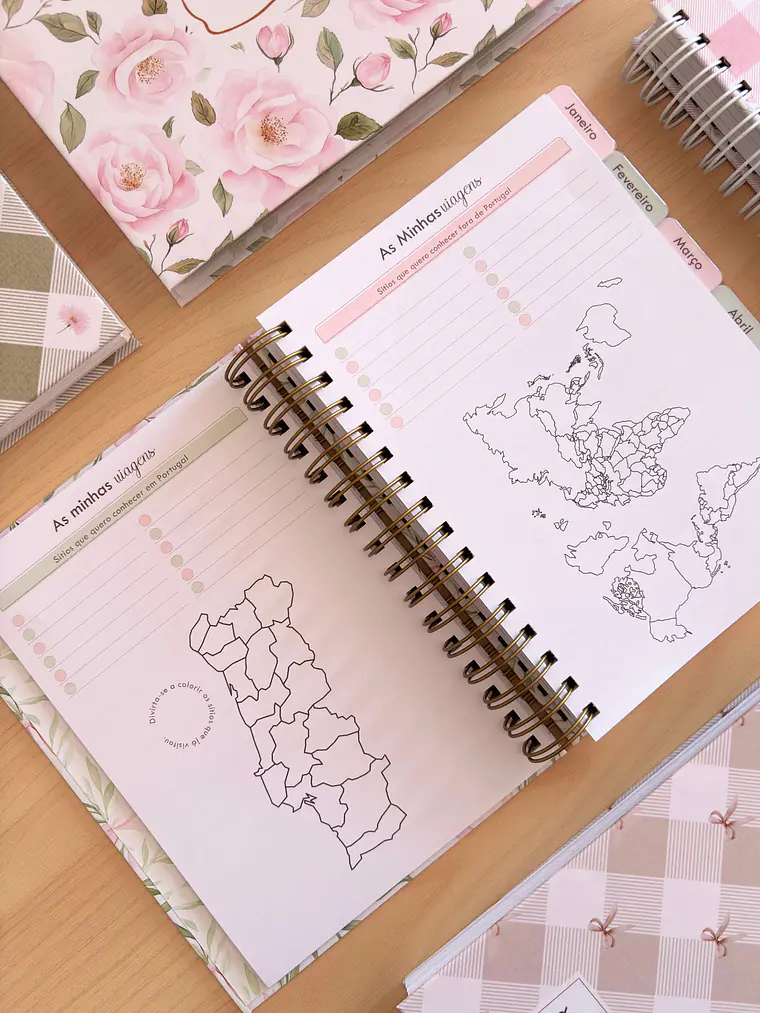Planner Xadrez Rosa 11