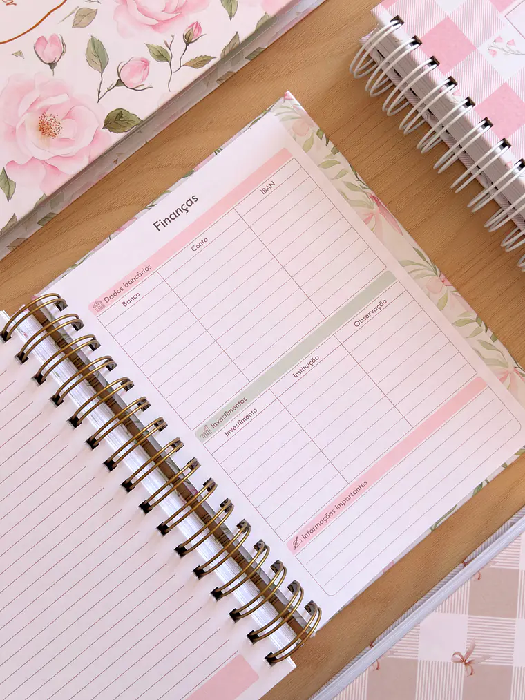 Planner Xadrez Rosa 21