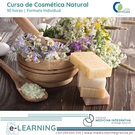 Curso Cosmética Natural online certificado formato individual
