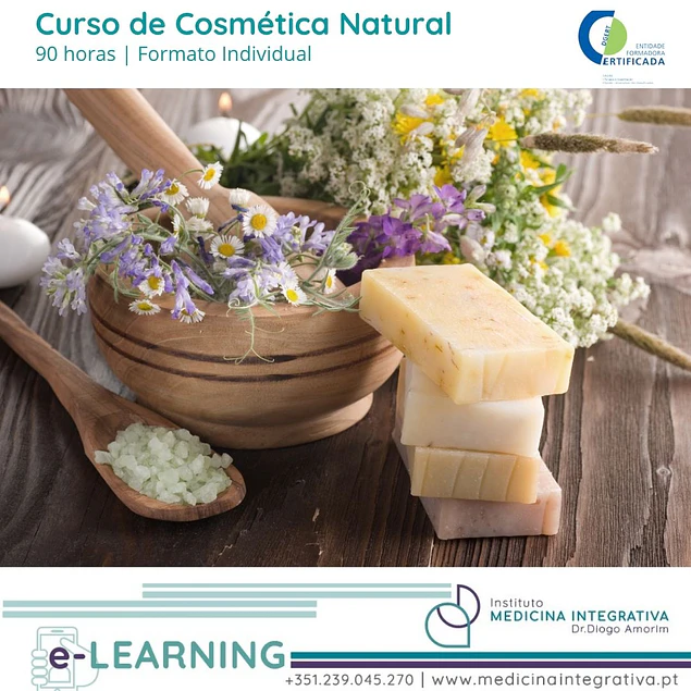Curso Cosmética Natural online certificado formato individual
