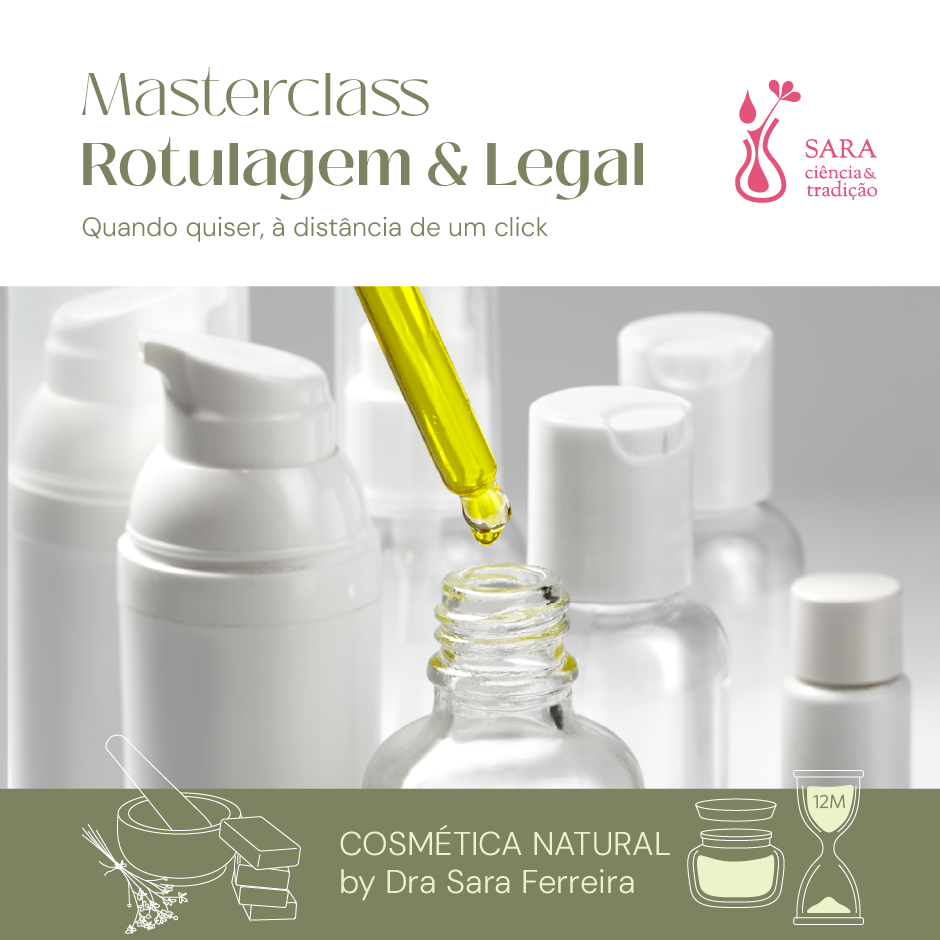 Masterclass Cosmética Natural: Rotulagem e Legislação (3h)