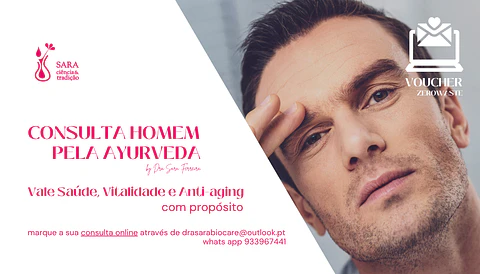 Voucher Valentine: Consulta do Homem pela Ayurveda online