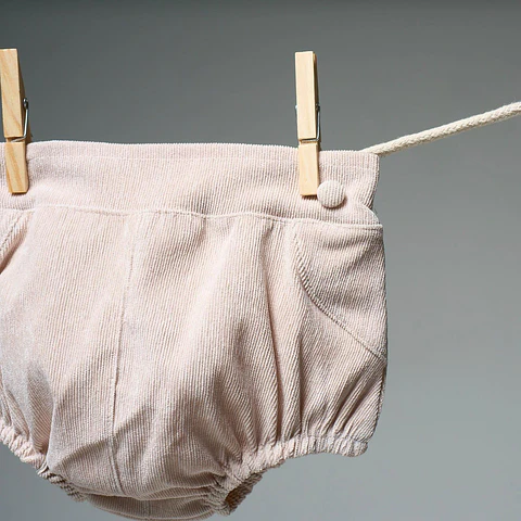 Bombacho cotelé beige