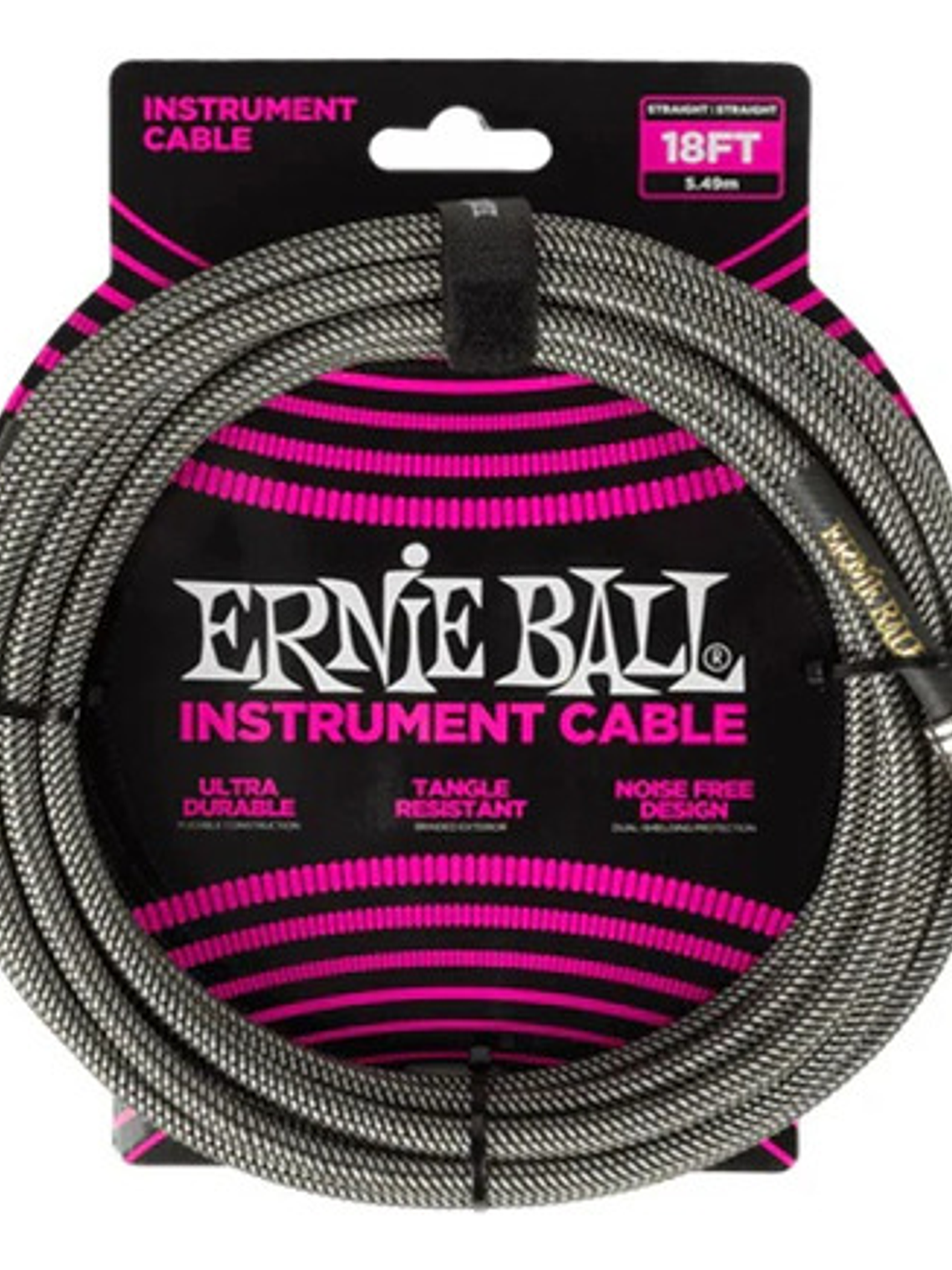 Ernie Ball 6433 Cable Trenzado Para Instrumento 5.49m Platea 1