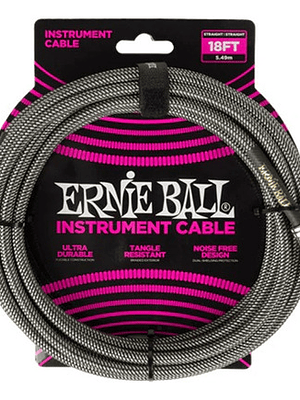 Ernie Ball 6433 Cable Trenzado Para Instrumento 5.49m Platea