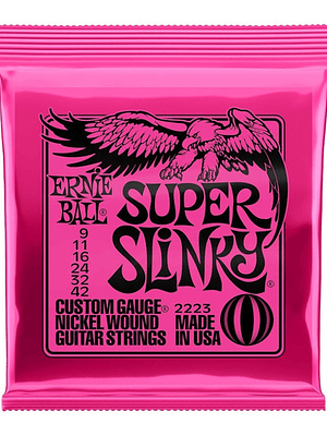 Cuerda De Guitarra Ernie Ball P02223 Super Slinky 009