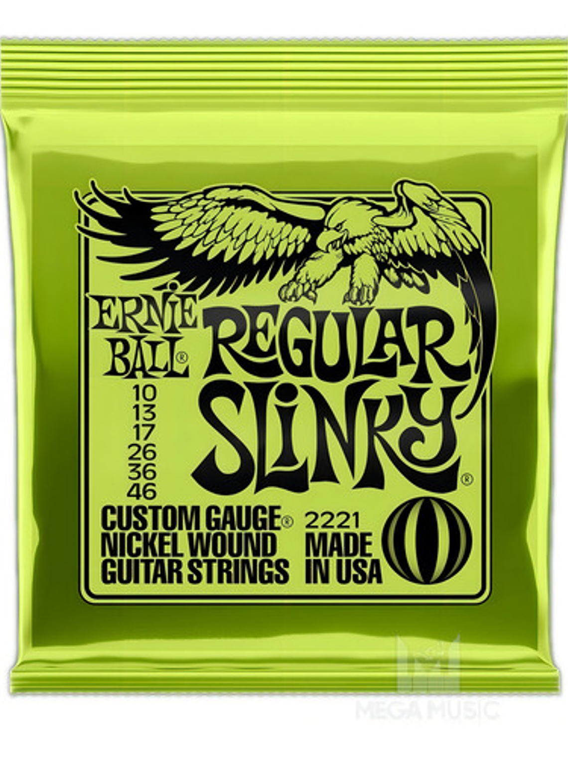 Cuerda De Guitarra Ernie Ball Regular Slinky 010 Nickel 1