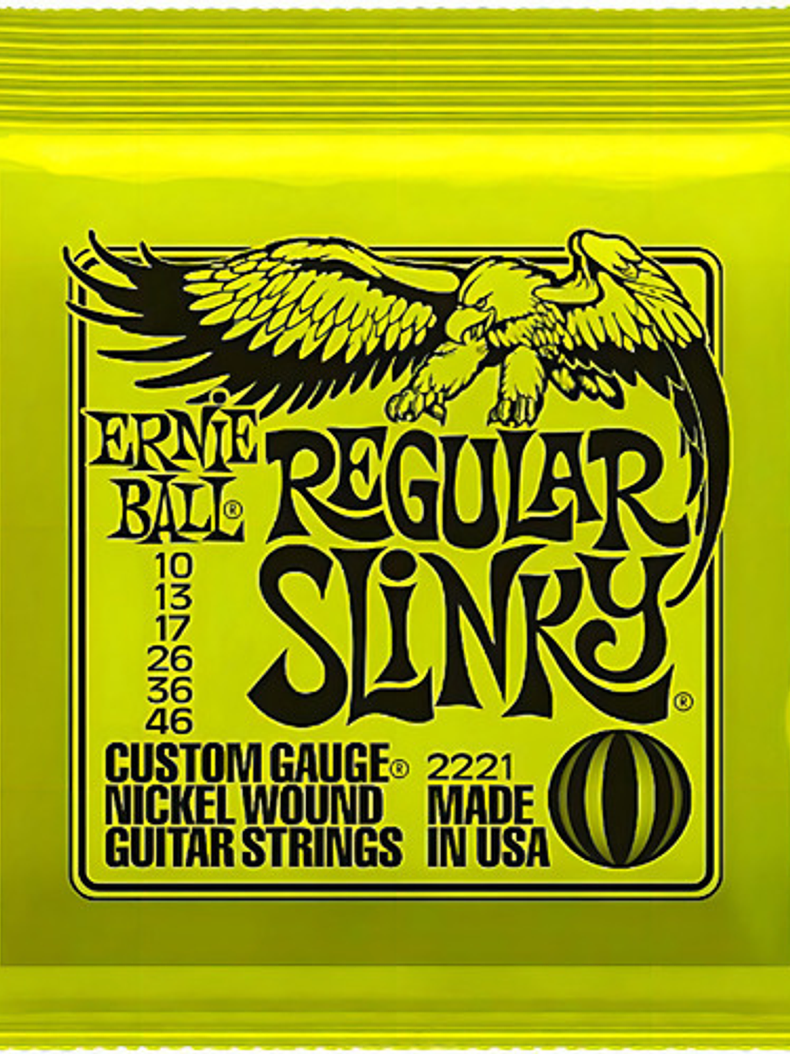 Cuerda De Guitarra Ernie Ball Regular Slinky 010 Nickel 4