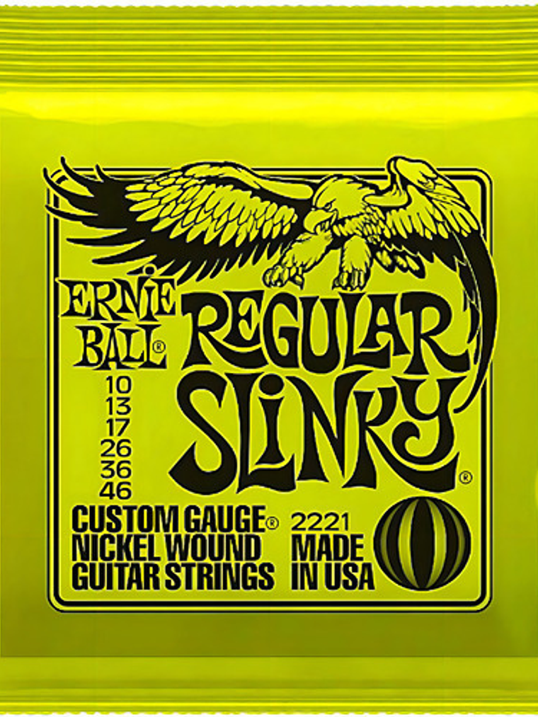 Cuerda De Guitarra Ernie Ball Regular Slinky 010 Nickel 4