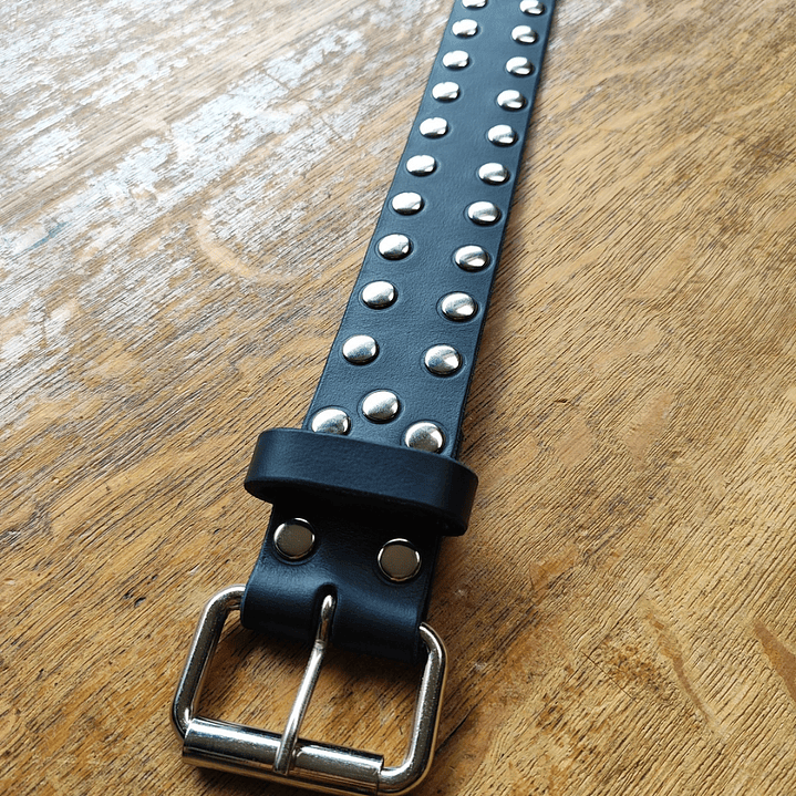 Cinturón 2 remaches + Billetera + Llavero 3