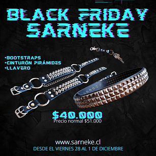 Pack Cinturón Pirámides + Bootstraps + Llavero