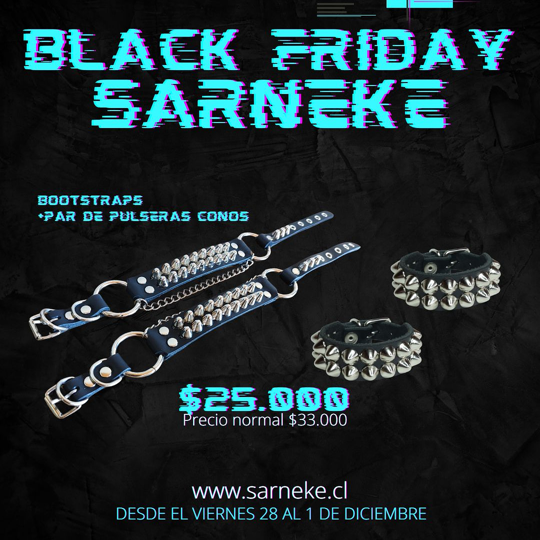 Bootstraps + Pulseras de conos 1