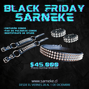 Pack Cinturón Conos + Bootstraps + Par de pulseras