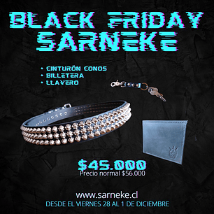 Pack Cinturón Conos + Billetera + Llavero