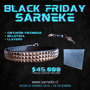 Pack Cinturón Pirámides + Billetera + Llavero-