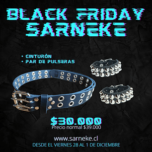 Pack Cinturón 2 ojetillos + 2 Pulseras