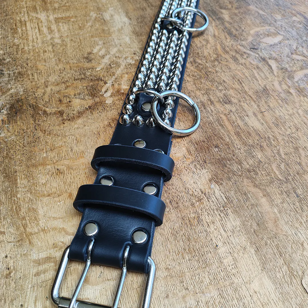 Cinturon 4 líneas conos + Argollas 2