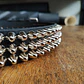 Cinturón 3 líneas Uk studs | Hecho a mano en cuero real - Miniatura 8