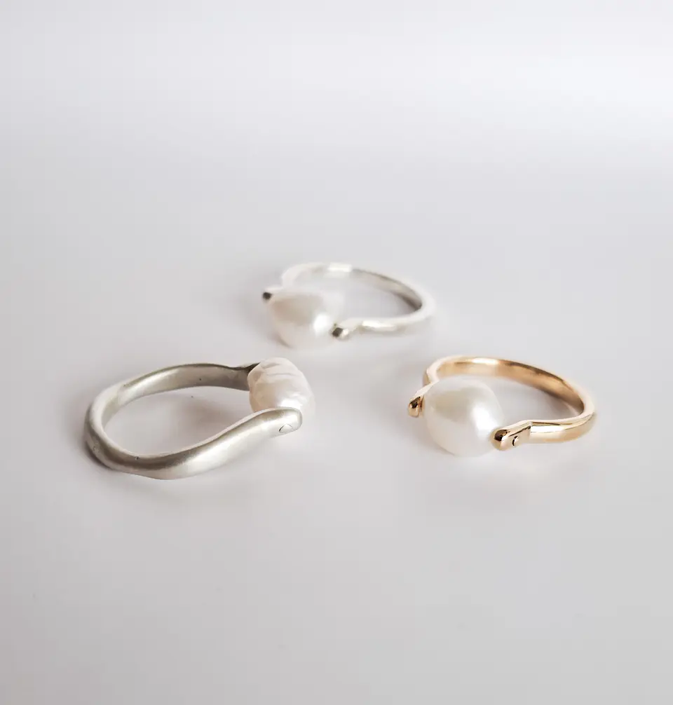 Anillos con perlas 8
