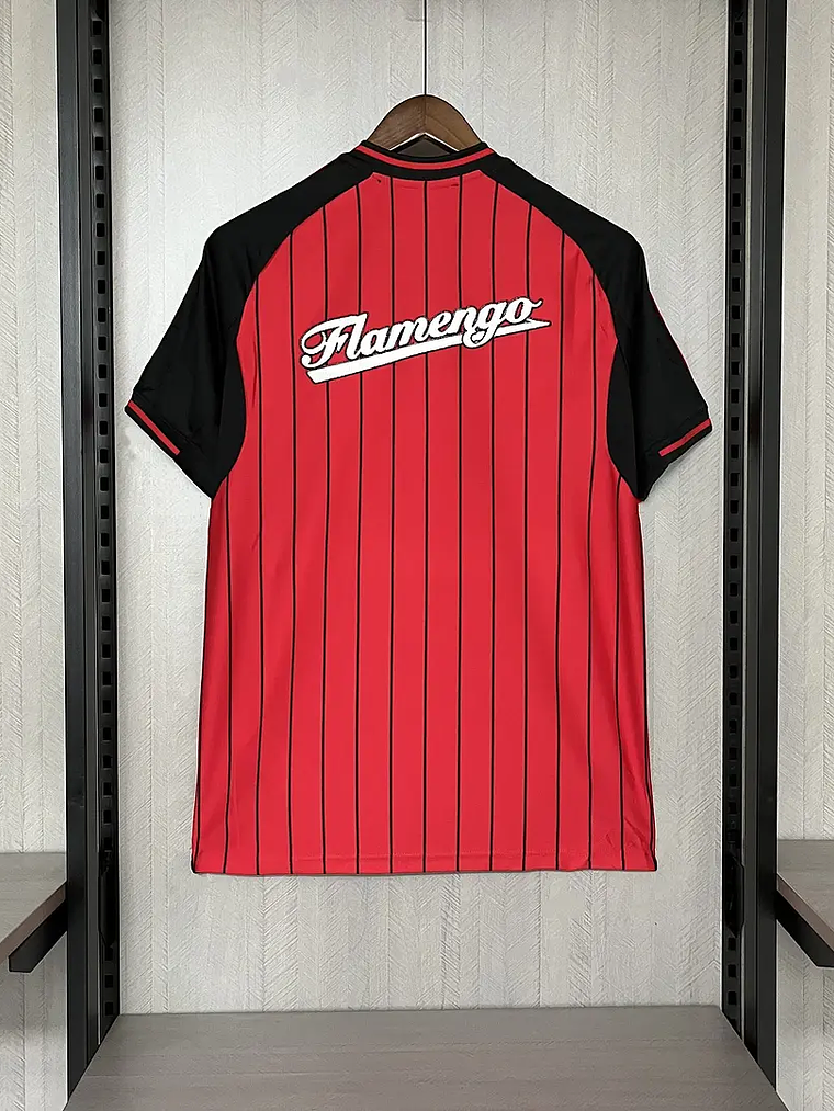 Camisa Flamengo Baseball 2025/2026 Mundial - Camisa mundial de clubes flamengo botões 2