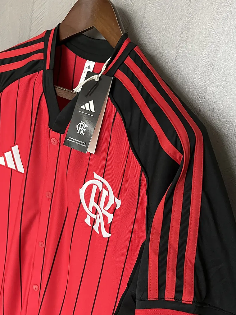Camisa Flamengo Baseball 2025/2026 Mundial - Camisa mundial de clubes flamengo botões 3