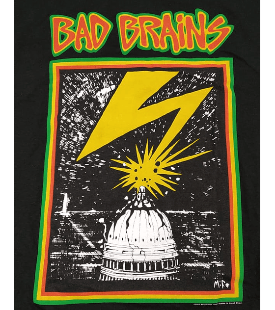 Polera Oficial Bad Brains Capitol (Importada)