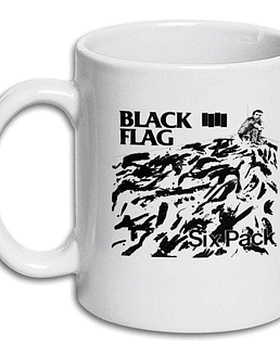 Tazón blanco · Black Flag Six Pack