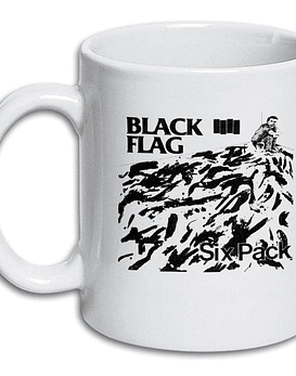 Tazón blanco · Black Flag Six Pack