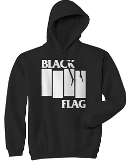 Polerón Canguro · Black Flag Clásico