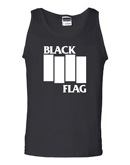 Polera Musculosa Black Flag · Logo