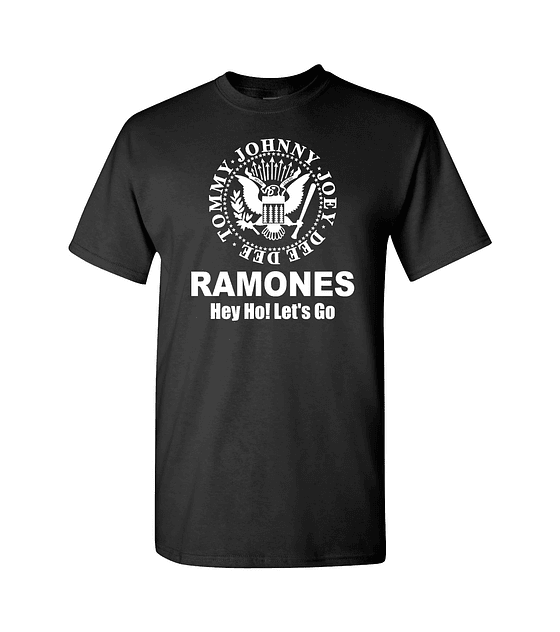 Polera M/C The Ramones · Hey Go! Let's Go