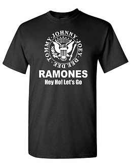 Polera M/C The Ramones · Hey Go! Let's Go
