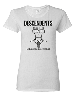Polera Mujer Descendents Milo Goes To College