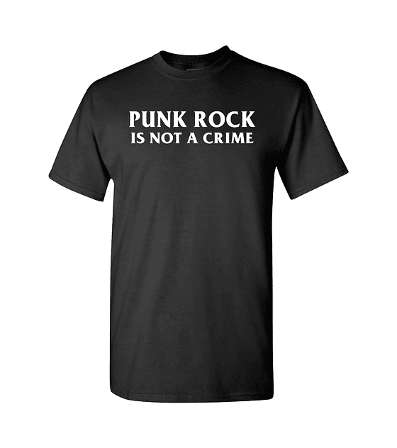 Polera M/C Punk Rock · Is Not Crime