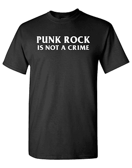 Polera M/C Punk Rock · Is Not Crime