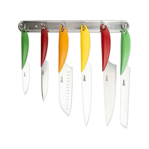 SET DE CUCHILLOS OSTER COLORES 7 PIEZAS OST-26335