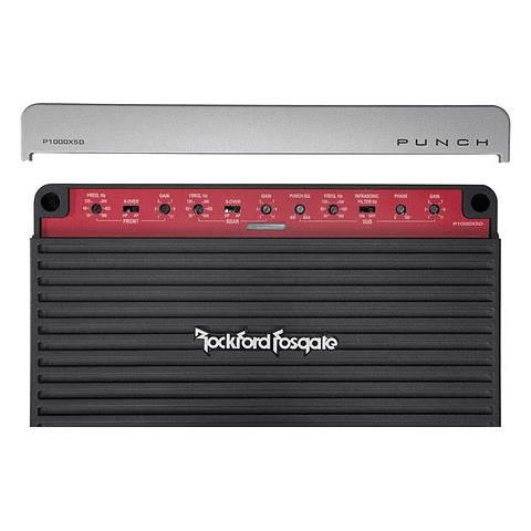 Amplificador marca ROCKFORD FOSGATE modelo P1000X5D