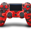 Control Dualshock Playstation 4 Rojo camuflado