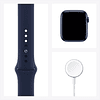 Apple Watch Serie 6 (GPS, 44mm, azul Aluminio, correa Sport Band azul) MOOJ3LL/A