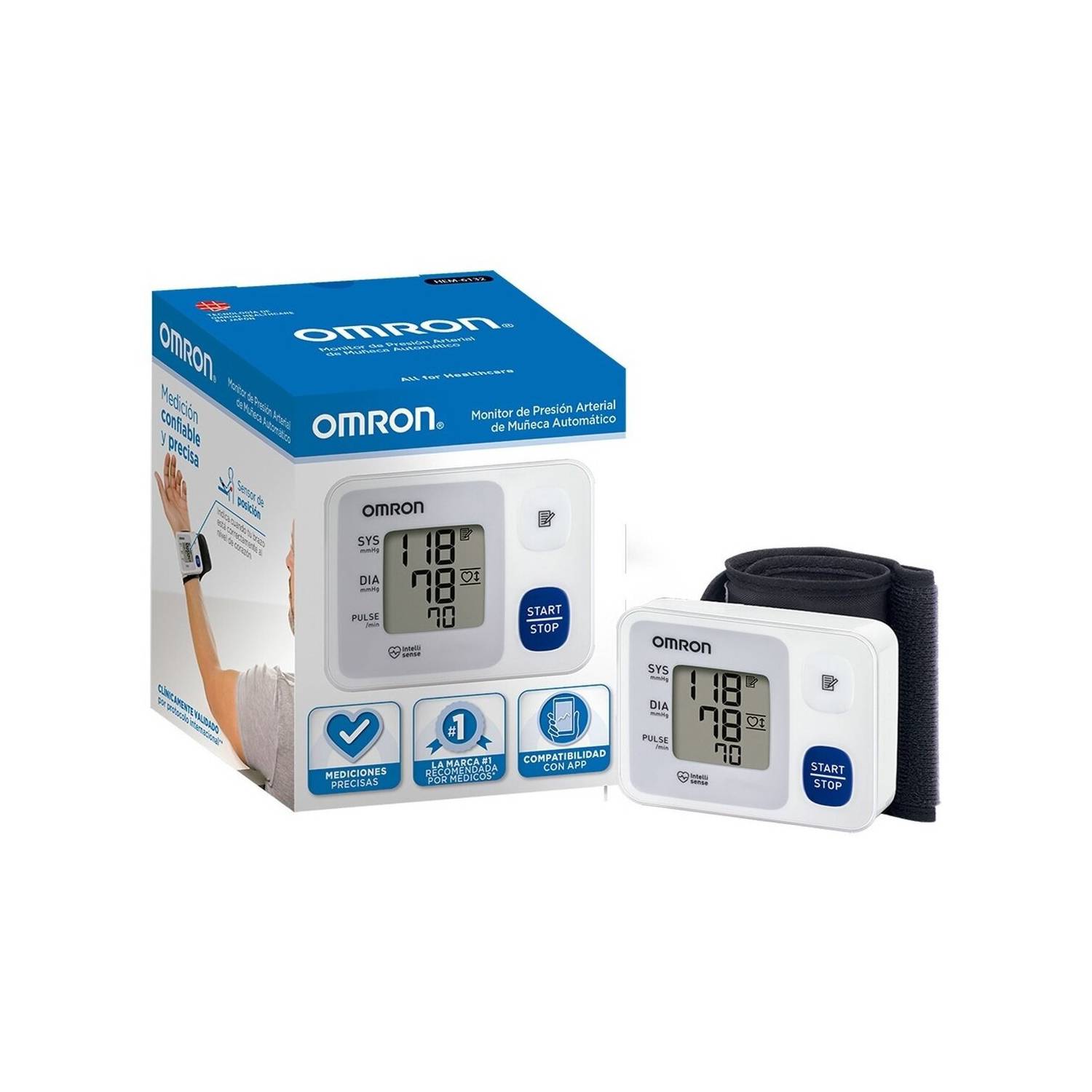 MONITOR PRESION MUNECA OMRON HEM-6132-LA DIGITAL WRIST BP-UNIT-LAM
