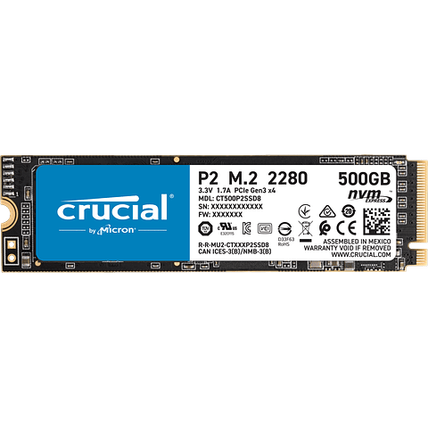 Crucial P2 500GB  - CT500P2SSD8
