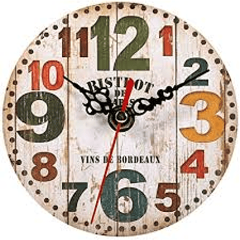 RELOJ DE PARED VINTAGE 34CMS  F534001