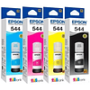 Pack Epson T544 Botellas, Tintas 4 Colores L110 / L3110 /l3150 /l5190