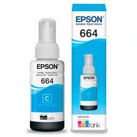 Epson® Tintas-BotellasT664 venta individual color CYAN
