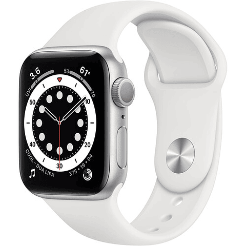 Apple Watch Series 6 (GPS, 40mm, aluminio gris, banda deportiva negro) MG283LL/A