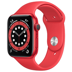 Apple Watch Serie 6 (GPS, 44mm, correa Sport Band color ROJO) MOM3LL/A