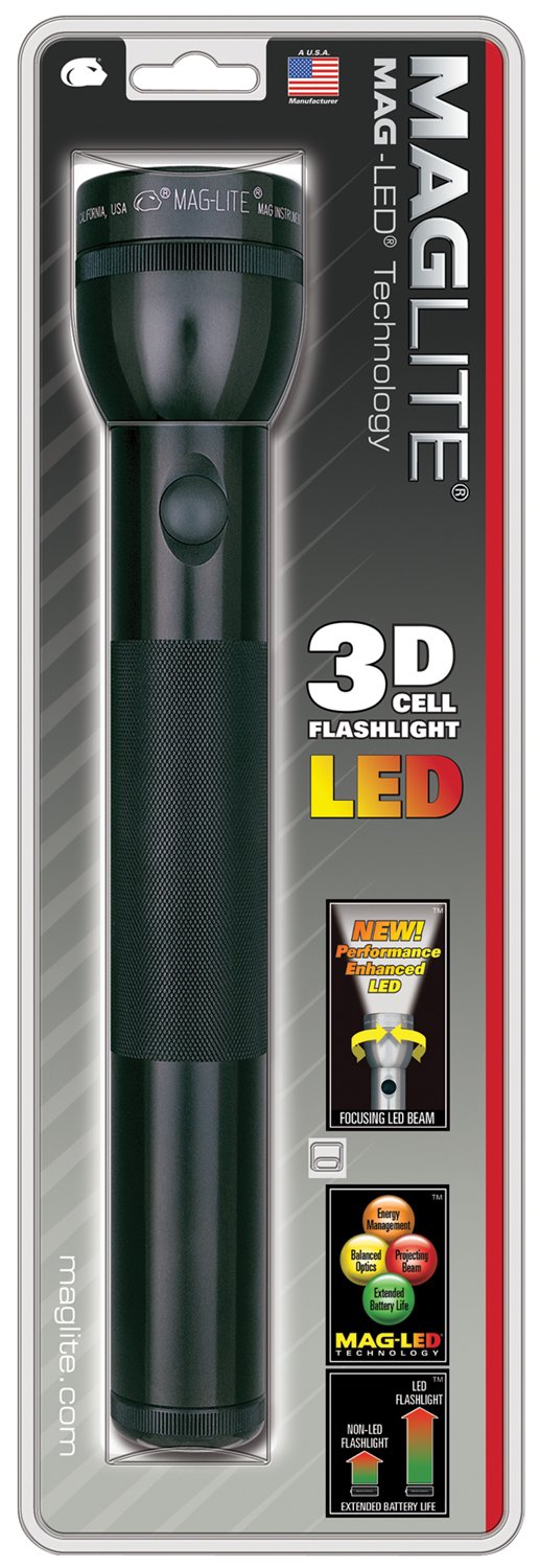 LINTERNA MAGLITE ST3D016 LED 3 PILAS D LED NEGRA