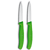 Victorinox, Swiss Classic set 2 cuchillo para verdura/Puntiagudo color VERDE 6.7606.L114B 