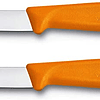 Victorinox, Swiss Classic set 2 cuchillo para verdura/Puntiagudo color NARANJO 6.7606.L119B