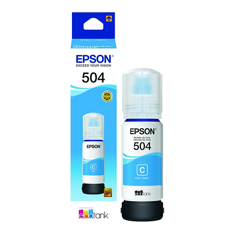 Epson Tinta T504 Azul Cyan T504